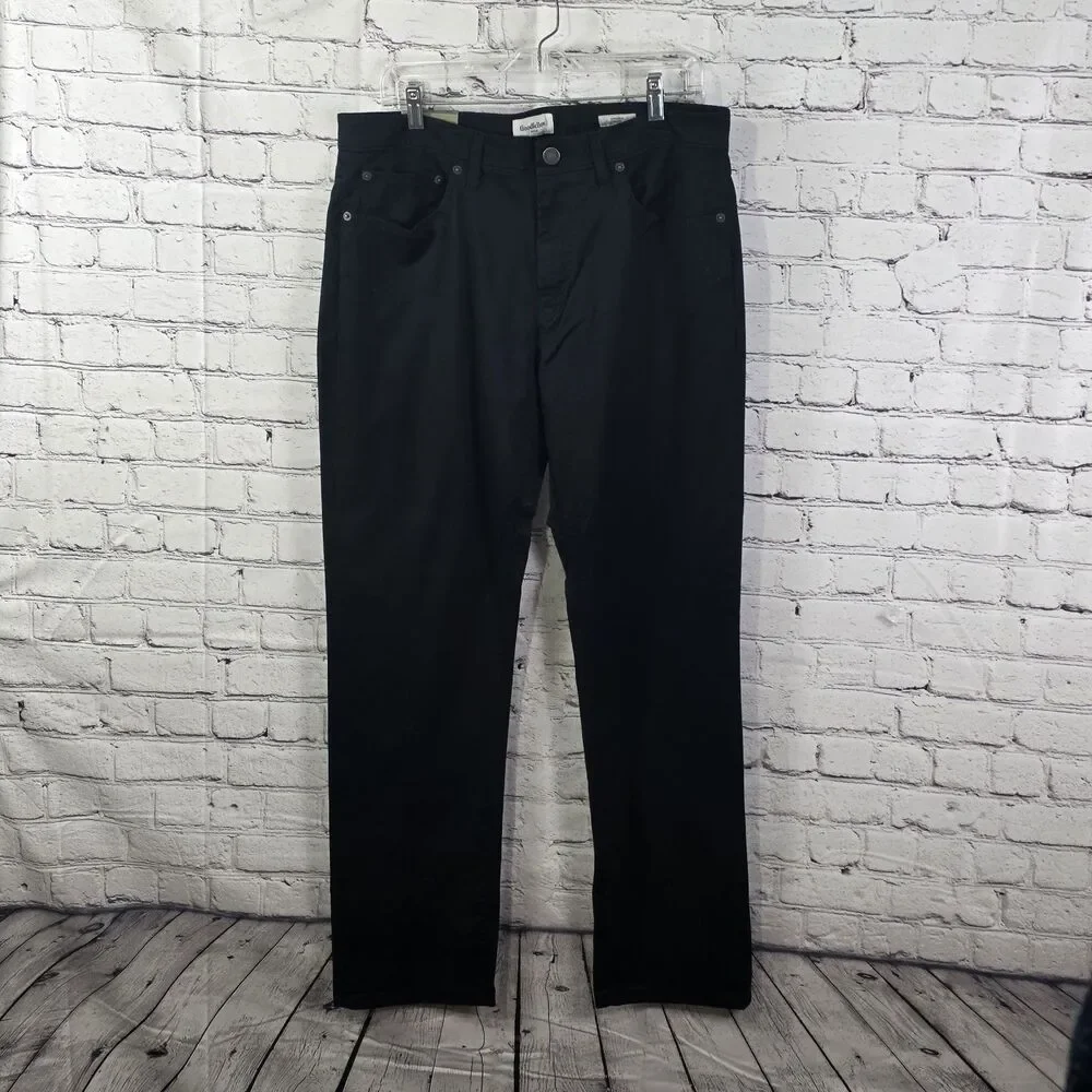 Goodfellow & Co Men's 34x32 Straight Fit Black Denim Jeans